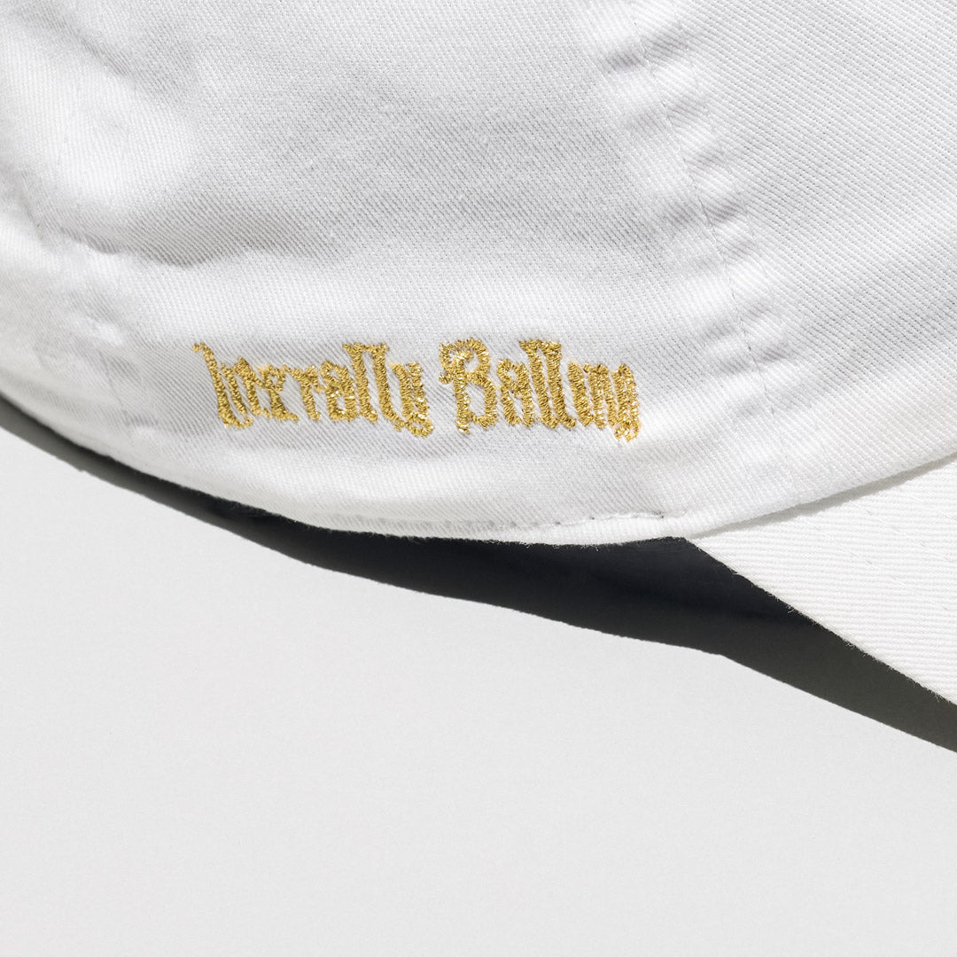 Crystal Swish dad hat - white