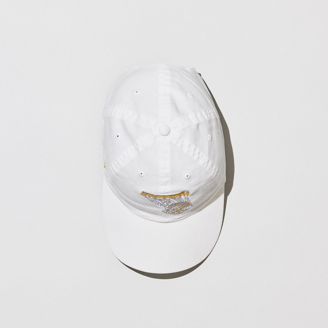 Crystal Swish dad hat - white
