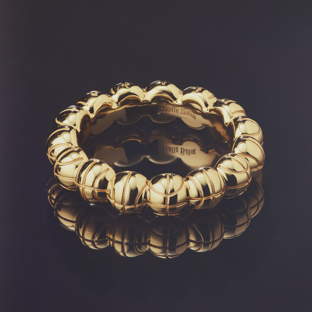 Wraparound Ball Ring - Gold